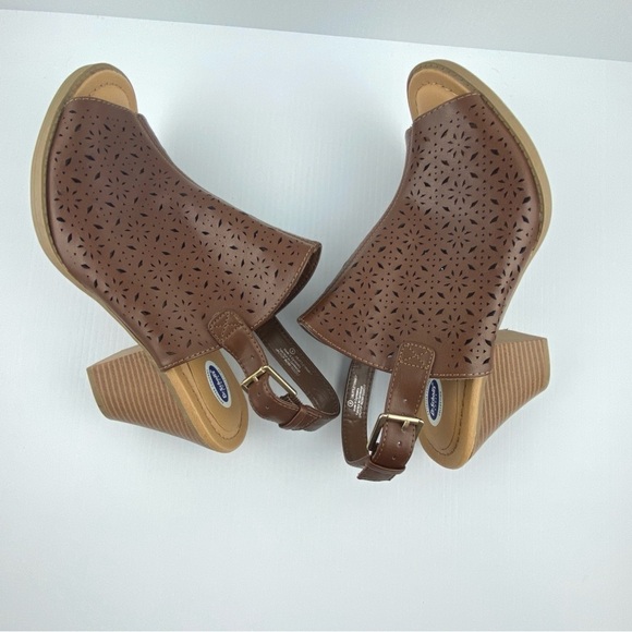 Dr. Scholl's Heels Open Toe Block Heeled Shoes Adjustable Strap Size 9 - Picture 4 of 12